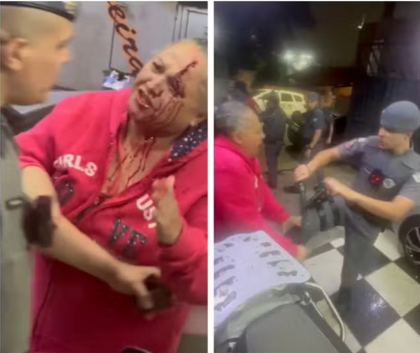 Idosa Agredida em SP: PM Leva a Senhora para o Camburão